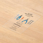 Auto Mechanic Automotive Tools Junge ersten Geburt Acryleinladungen (Ablage )