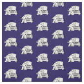 Auto Mechanic Blue White Stoff (Muster)