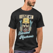 Auto Mechanic Car Guy Car I Love My Bearded Mechan T-Shirt (Vorderseite)