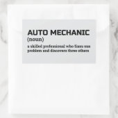 Auto Mechanic Funny Definition Geschenk Rechteckiger Aufkleber (Tasche)