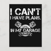 Auto Mechanic Garage Auto Tuning Lüfter Postkarte (Vorderseite)