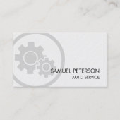 Auto Mechanic Gear Cogs Icon Visitenkarte (Vorderseite)