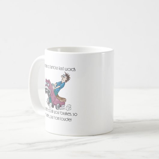 Auto Mechanic Made Horn Louder Kaffeetasse (Vorderseite Links)