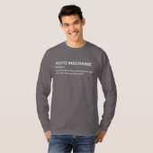 Auto Mechanic Witty Definition T-Shirt (Vorne ganz)