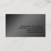 Auto Mechanical Service Metal Business Card Visitenkarte (Rückseite)