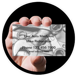 Auto Mechanical Tools Design Visitenkarte