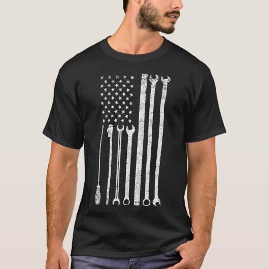 Auto-Mechanik-Shirt-Amerikanisch-Mechanisch T-Shirt (Vorderseite)