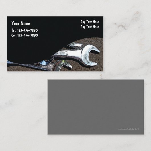 Auto Mechanik Visitenkarte (Vorne/Hinten)