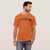 Auto-Mechaniker-Evolution Freunde T-Shirt (Vorne ganz)