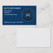 Auto-Mechaniker-Geschäfts-Karte Visitenkarte (Vorne/Hinten)