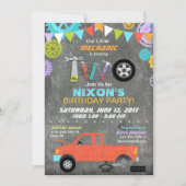 Auto-Mechaniker übersetzt Einladung (Vorderseite)