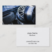 Auto-Mechanikerautowartung freiberuflich tätig Visitenkarte (Vorne/Hinten)