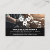 Auto Mechanische Arbeiten am zerbrochenen Motor Visitenkarte (Vorderseite)