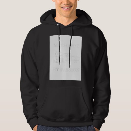 Auto Mechanische Garage Befestigung Autos Mechanik Hoodie (Vorderseite)