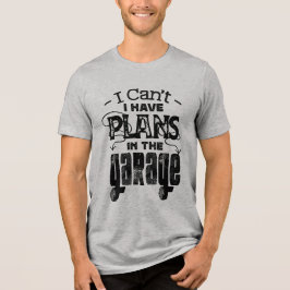 Auto Mechanische Garage Plan Vintag maßgeschneider Tri-Blend Shirt