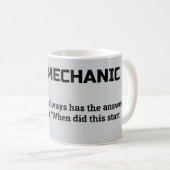 Auto Mechanische Geschenke - Funny Definition Tass Kaffeetasse (VorderseiteRechts)
