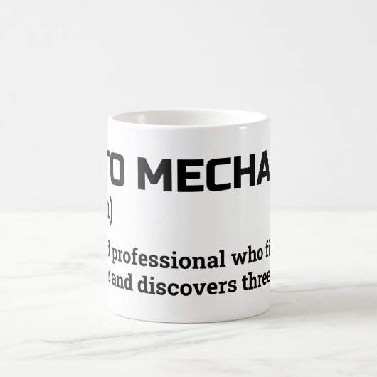 Auto Mechanische Kaffeemaschine Tasse - Funny Job (Mittel)