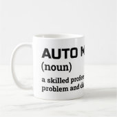 Auto Mechanische Kaffeemaschine Tasse - Funny Job (Links)