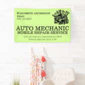 Auto Mechanische Kfz-Reparatur Metallverarbeitung Banner (Insitu)