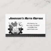 Auto Mechanische Reparaturdienstkarte Visitenkarte (Vorderseite)