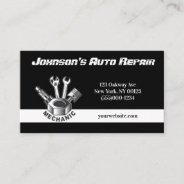 Auto Mechanische Reparaturdienstkarte Visitenkarte