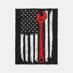 Auto Mechanische Unabhängigkeit Tag Patriotic Tech Fleecedecke