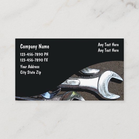 Auto Mechanische Visitenkarten Visitenkarte (Vorderseite)