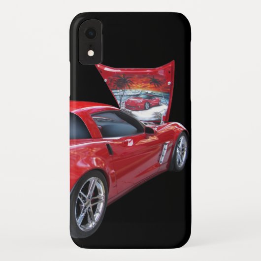 Auto mit Airbrush Case-Mate iPhone Hülle (Rückseite)