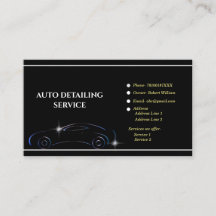 Auto mit Angaben zur Reinigung von Kraftfahrzeugen