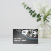 Auto mit Angaben zur Visitenkarte für Kfz-Reparatu (Stehend Vorderseite)