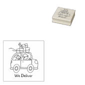 Auto mit Boxen, die wir liefern Gummistempel (Stempel)