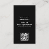 Auto mit dem QR-Code für Berufliche Personenkraftw Visitenkarte (Rückseite)