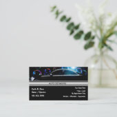 Auto mit den neuesten Visitenkarten Visitenkarte (Stehend Vorderseite)