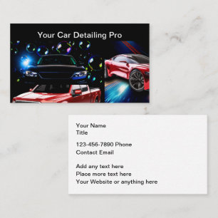 Auto mit detailliertem Design für neue Visitenkart Visitenkarte