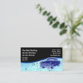 Auto mit detaillierten Geschäftskarten für Einzelh Visitenkarte (Stehend Vorderseite)