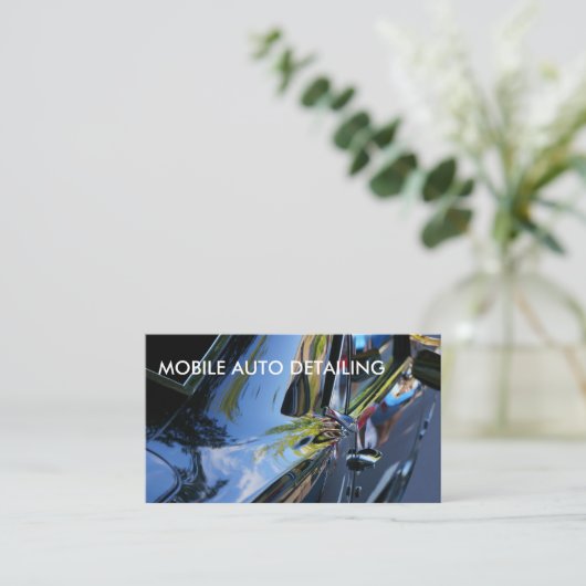 Auto mit detaillierten Visitenkarten Visitenkarte (Stehend Vorderseite)