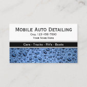Auto mit detaillierten Visitenkarten Visitenkarte (Vorderseite)