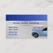 Auto mit detaillierten Visitenkarten Visitenkarte (Vorderseite)