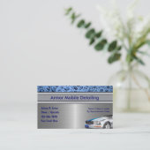 Auto mit detaillierten Visitenkarten Visitenkarte (Stehend Vorderseite)