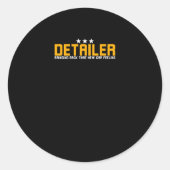 Auto mit Einzelheiten zum neuen Auto-Gefühl Runder Aufkleber (Vorderseite)