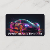 Auto mit Geschäftskarte Visitenkarte (Vorderseite)