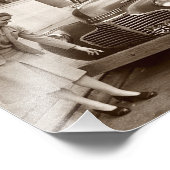 Auto mit Holzbügel des Zweiten Weltkriegs Fotodruck (Ecke)