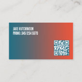 Auto mit individueller QR Visitenkarte (Rückseite)