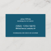 Auto mit individueller QR Visitenkarte (Rückseite)