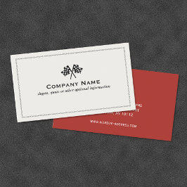 Auto mit kontrollierter Flagge Visitenkarte