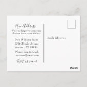 Auto mit Reisekoffern Wir haben die Postkarte vers (Rückseite)