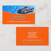 Auto mit Wasserfall-Visitenkarte Visitenkarte (Vorne/Hinten)