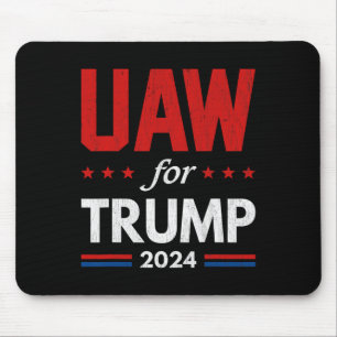 Auto-Mitarbeiter für Trump 2024 amerikanische Flag Mousepad