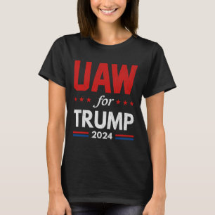 Auto-Mitarbeiter für Trump 2024 amerikanische Flag T-Shirt