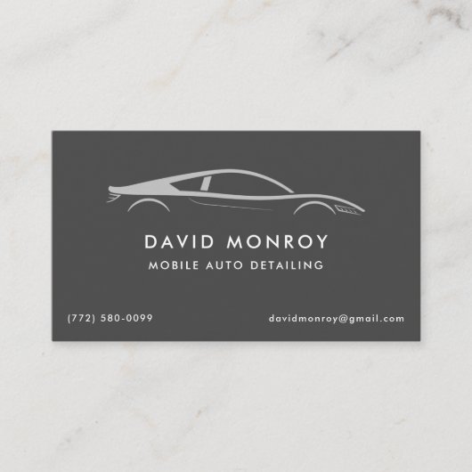 Auto Mobile Detection Business Card Visitenkarte (Vorderseite)